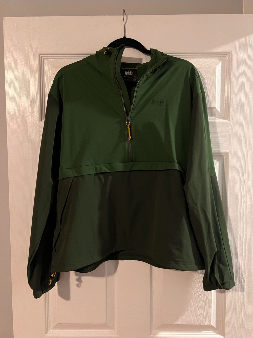 REI Green Hooded Pullover Jacket